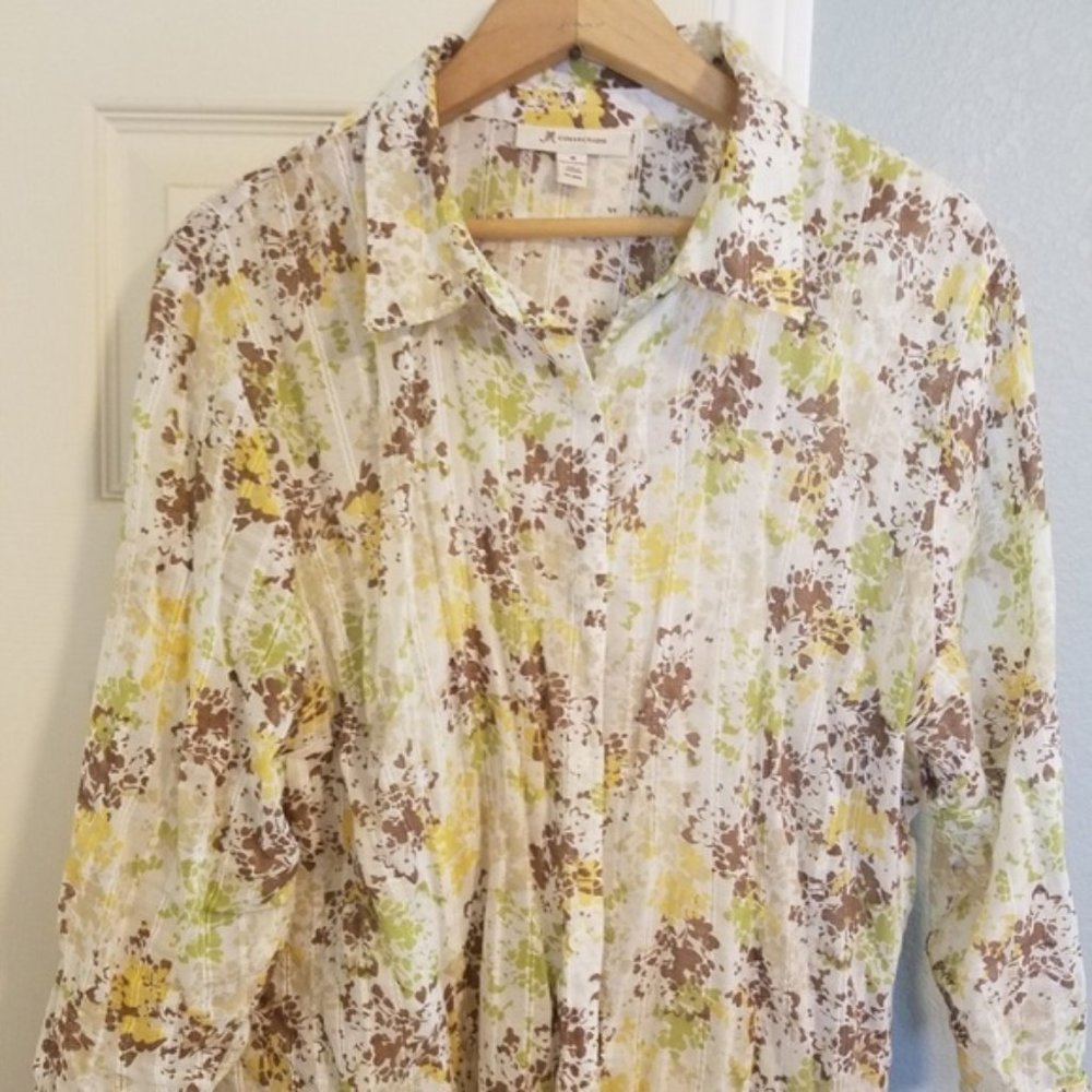 JM Collection Light and Sunny Summer Blouse